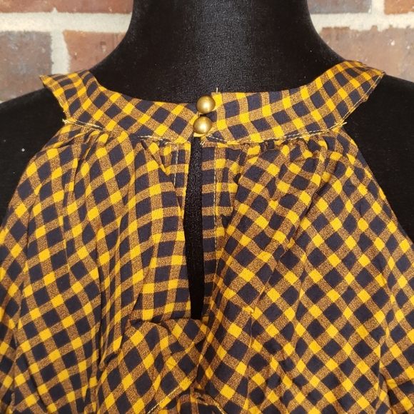 NWOT Yellow Off Shoulder Ruffle Dress Size Small - Picture 7 of 10